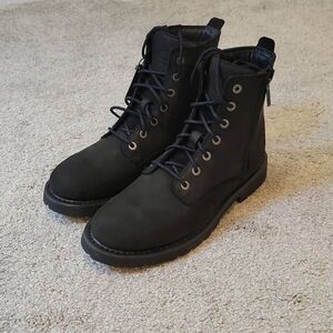 Harley-Davidson Men's Lace Ankle Black Nubuck Boots Size 11.5